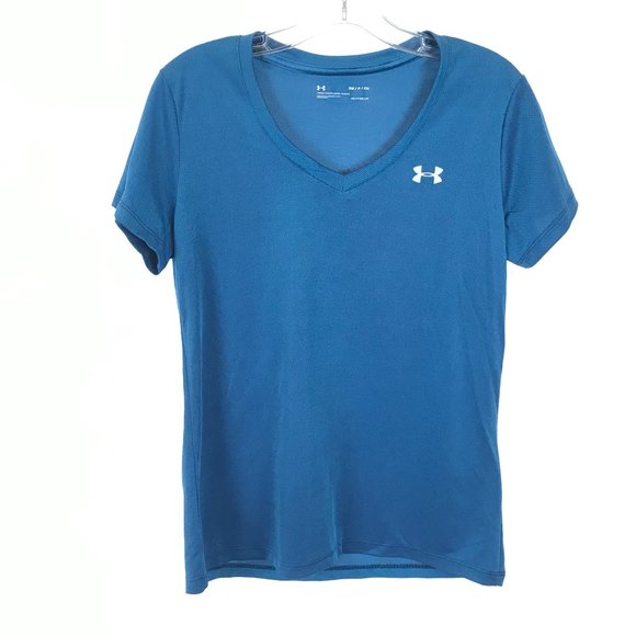 Size Small Under Armour UA Tech V-Neck T Shirt Top - Picture 1 of 3